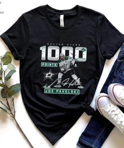 Joe Pavelski Dallas Stars 1,000 Career Points Signature Shirt 2 Joe Pavelski Dallas Stars 1,000 Career Points Signature Shirt