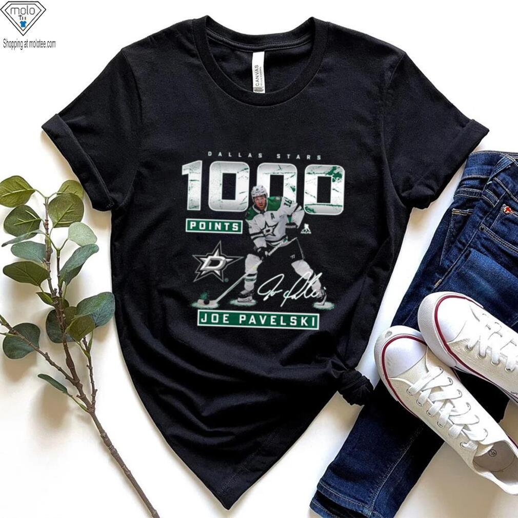 Joe Pavelski Dallas Stars 1,000 Career Points Signature Shirt Joe Pavelski Dallas Stars 1,000 Career Points Signature Shirt