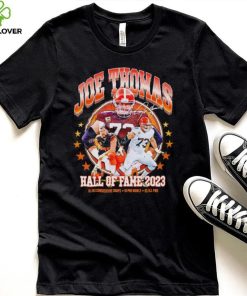 Joe Thomas hall of fame 2023 10363 consecutive snaps 10 pro bowls 8x all pro shirt