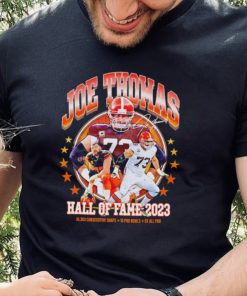 Joe Thomas hall of fame 2023 10363 consecutive snaps 10 pro bowls 8x all pro shirt