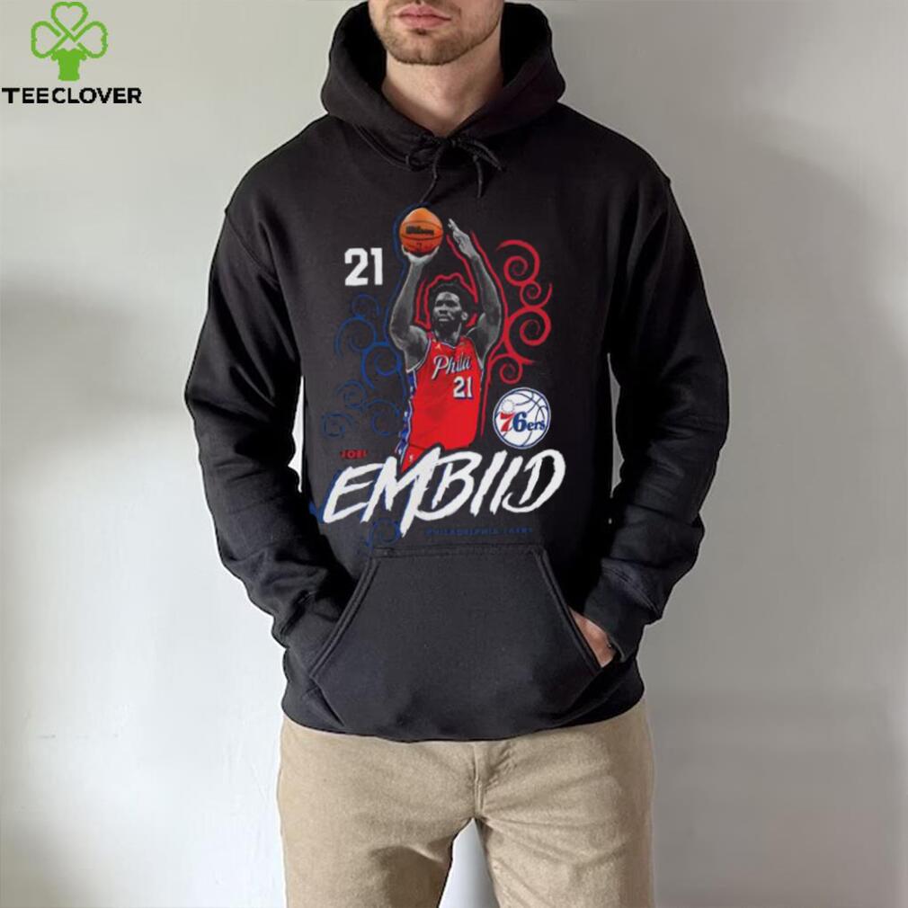 Joel Embiid Philadelphia 76Ers Fanatics Branded Competitor shirt Joel Embiid Philadelphia 76Ers Fanatics Branded Competitor shirt