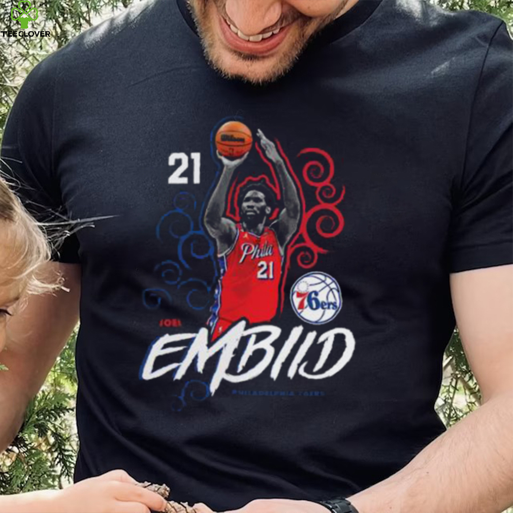 Joel Embiid Philadelphia 76Ers Fanatics Branded Competitor shirt Joel Embiid Philadelphia 76Ers Fanatics Branded Competitor shirt