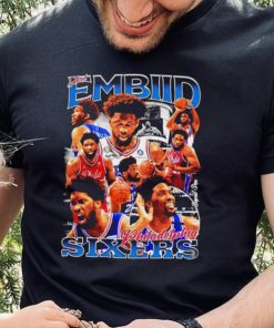 Joel Embiid Philadelphia 76ers NBA Men’s Basketball player signature shirt