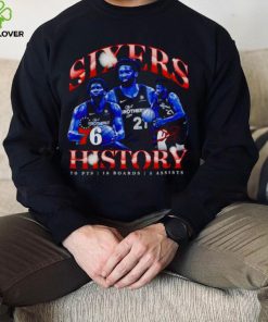 Joel Embiid Philadelphia 76ers sixers history hoodie, sweater, longsleeve, shirt v-neck, t-shirt