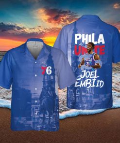 Joel Embiid Stars Player Philadelphia ers Print Casual Full Print Hawaiian Shirt