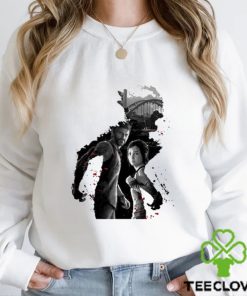 Joel and Ellie halloween horror nights 2023 the last of us art design t shirt 1 Joel and Ellie halloween horror nights 2023 the last of us art design t shirt