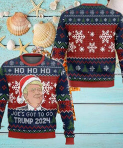 Joe’s Got To Go Trump 2024 Hohoho Ugly Christmas Sweater