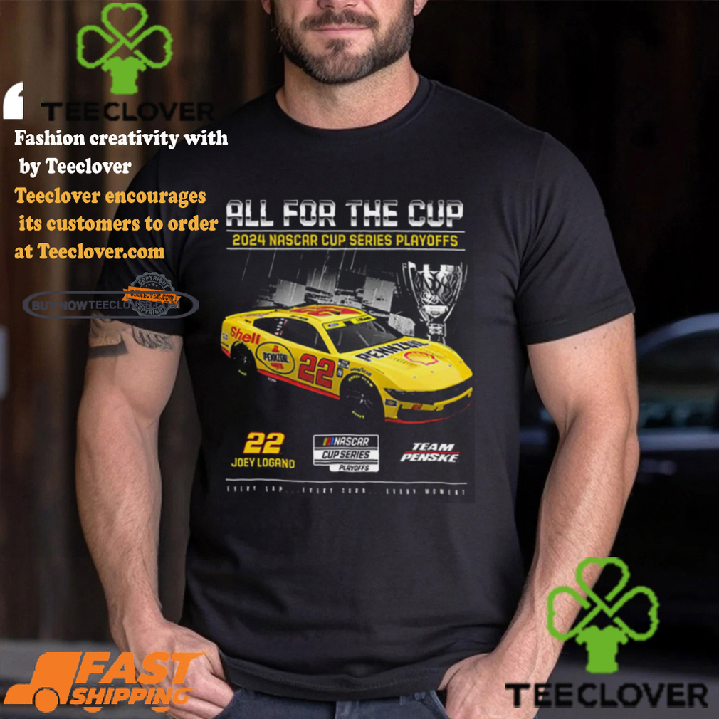 Joey Logano Checkered Flag Sports 2024 Nascar Cup Series Playoffs Shell Pennzoil T shirt Joey Logano Checkered Flag Sports 2024 Nascar Cup Series Playoffs Shell Pennzoil T shirt