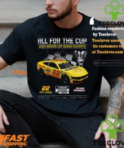 Joey Logano Checkered Flag Sports 2024 Nascar Cup Series Playoffs Shell Pennzoil T shirt