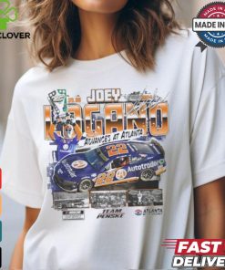 Joey Logano Checkered Flag Sports 2024 Quaker State 400 Race Winner Advances At Atlanta Signature t shirt