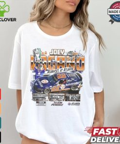 Joey Logano Checkered Flag Sports 2024 Quaker State 400 Race Winner Retro T Shirt