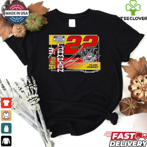Joey Logano Team Penske 2018 2022 2024 NASCAR Cup Series Champion Lifestyle T Shirts
