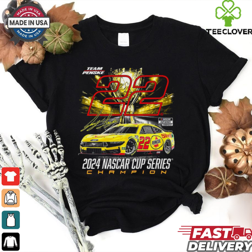 Joey Logano Team Penske 2024 NASCAR Cup Series Champion T Shirt Joey Logano Team Penske 2024 NASCAR Cup Series Champion T Shirt