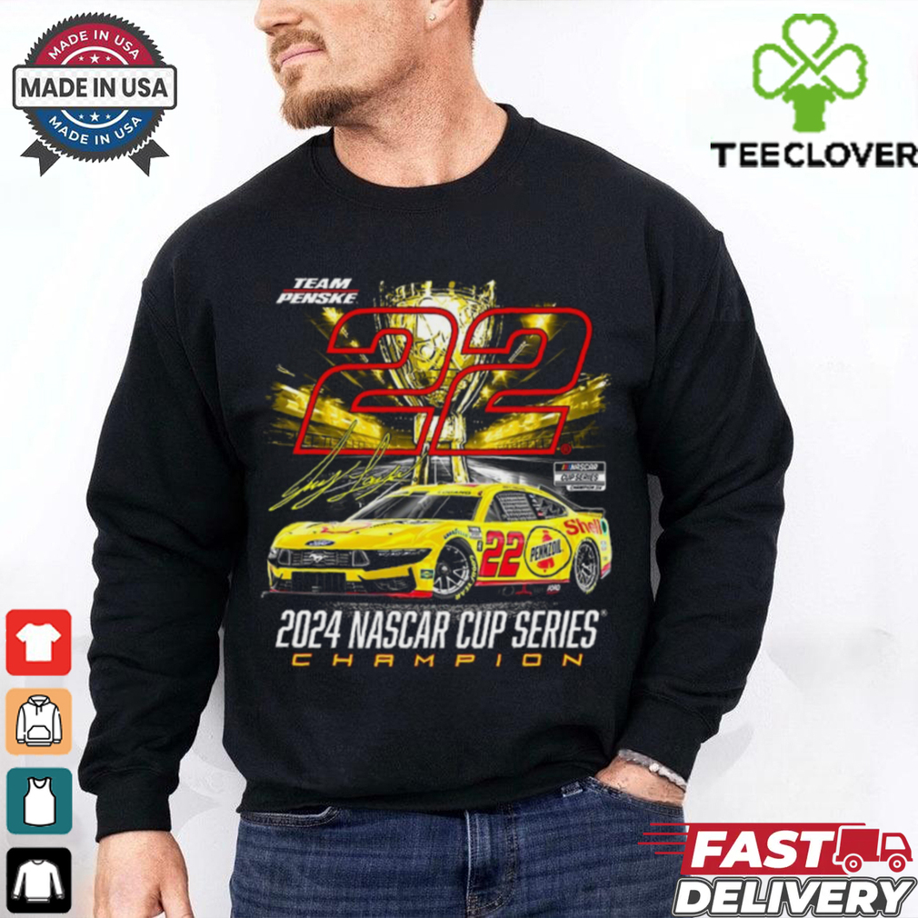 Joey Logano Team Penske 2024 NASCAR Cup Series Champion T Shirt Joey Logano Team Penske 2024 NASCAR Cup Series Champion T Shirt