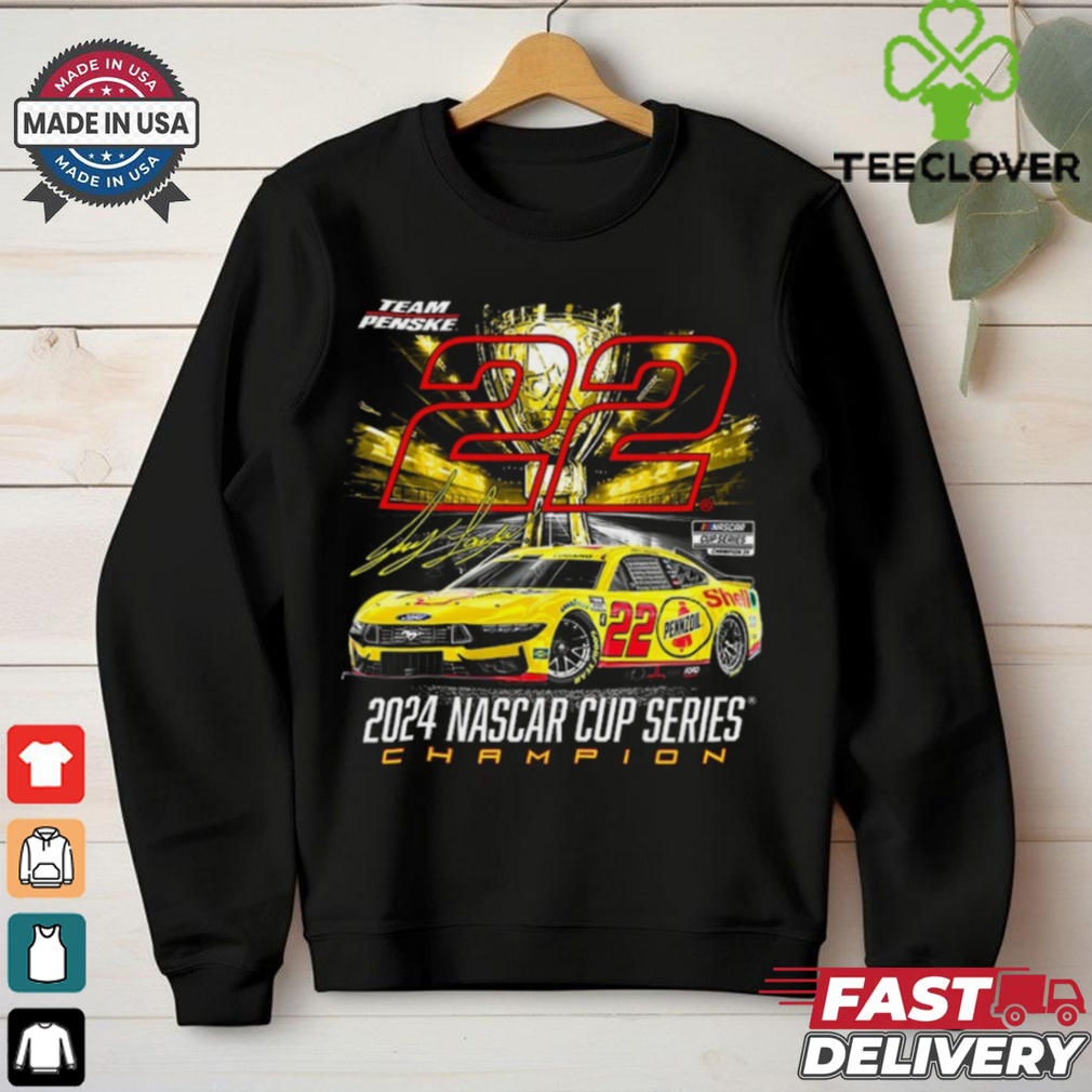 Joey Logano Team Penske 2024 NASCAR Cup Series Champion T Shirt Joey Logano Team Penske 2024 NASCAR Cup Series Champion T Shirt