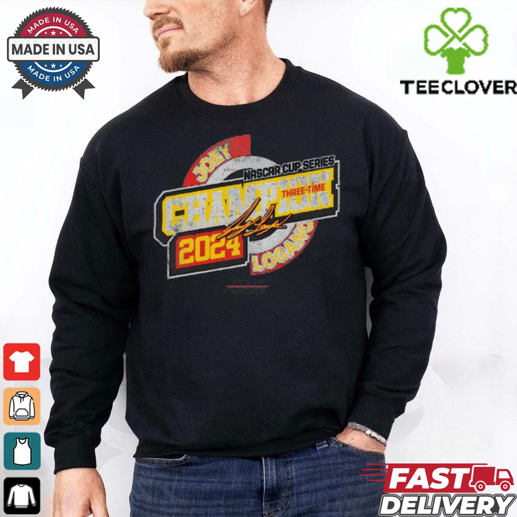 Joey Logano Team Penske Heather Charcoal Three Time NASCAR Cup Series Champion Speed T Shirt Joey Logano Team Penske Heather Charcoal Three Time NASCAR Cup Series Champion Speed T Shirt