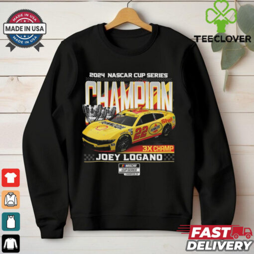 Joey Logano Team Penske Three Time NASCAR Cup Series Champion Car T Shirt