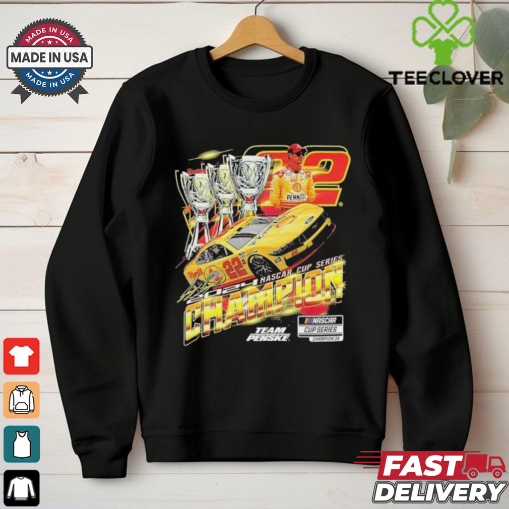 Joey Logano Team Penske Three Time NASCAR Cup Series Champion Car T Shirts Joey Logano Team Penske Three Time NASCAR Cup Series Champion Car T Shirts