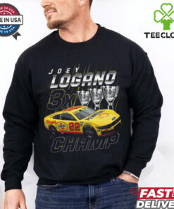 Joey Logano Team Penske Three Time NASCAR Cup Series Champion Trophy T Shirt