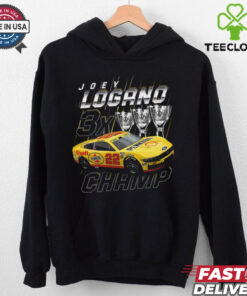 Joey Logano Team Penske Three Time NASCAR Cup Series Champion Trophy T Shirt