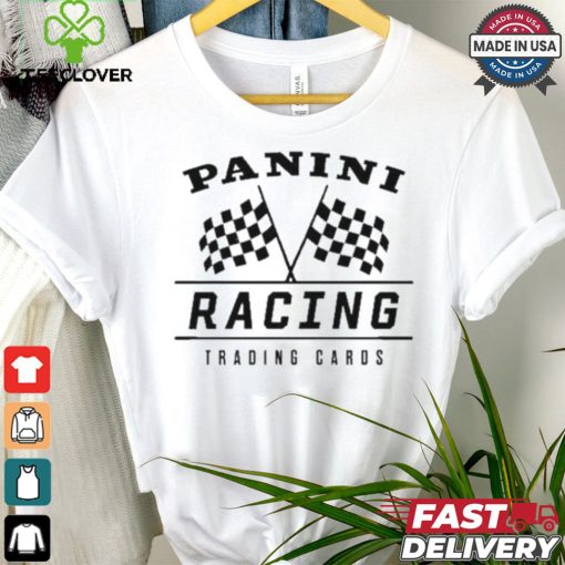 Joey Logano Wearing Panini Racing Trading Cards Shirt