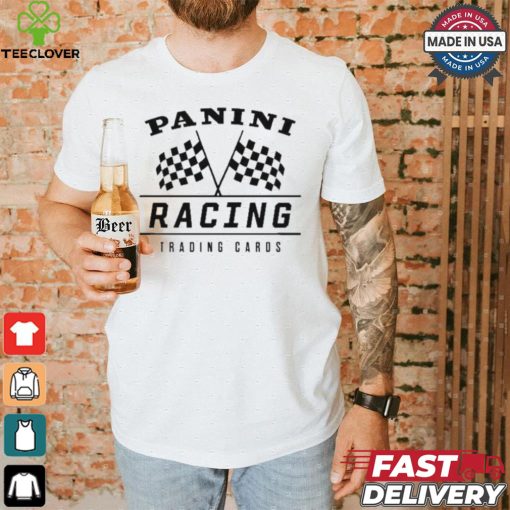 Joey Logano Wearing Panini Racing Trading Cards Shirt