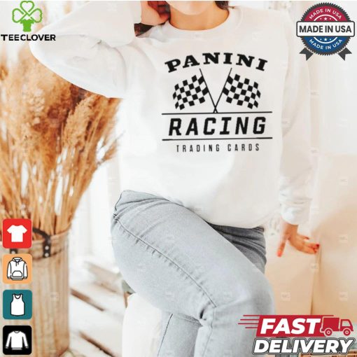 Joey Logano Wearing Panini Racing Trading Cards Shirt
