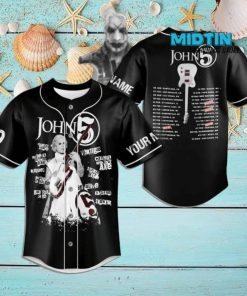 John 5 American Guitarist Custom Name Baseball Jersey