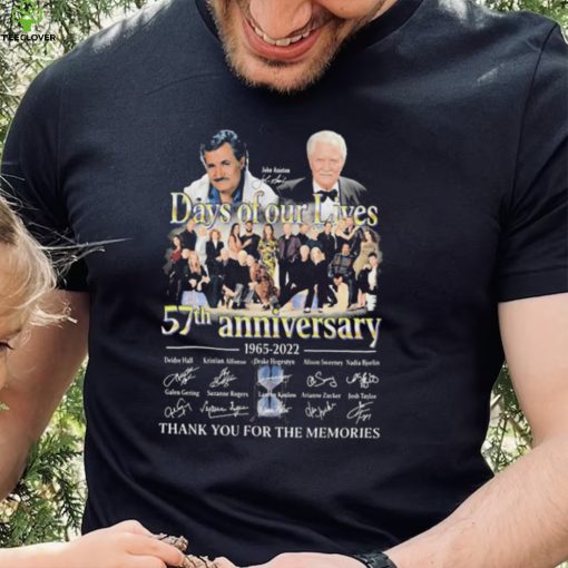 John Aniston Days Of Our Lives 57th Anniversary 1965 2022 Thank You For The Memories Signatures Shirt