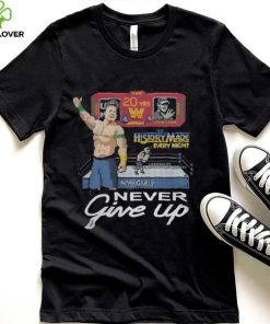 John Cena Merch 20 Years Never Give Up Shirt