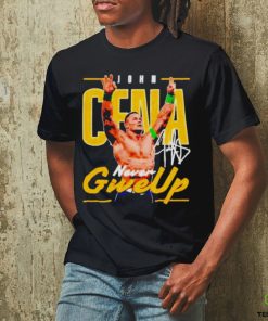 John Cena Never Give Up Signature Wrestling Shirt