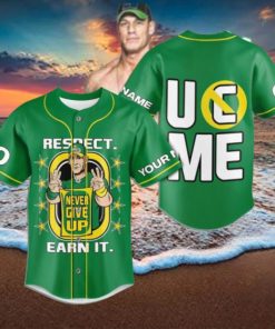 John Cena Respect Earn It Custom Baseball Jersey