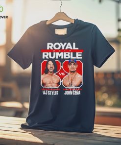 John Cena Vs A.J. Styles Royal Rumble 2017 Superstars WWE Shirt