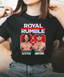 John Cena Vs A.J. Styles Royal Rumble 2017 Superstars WWE Shirt 2 John Cena Vs A.J. Styles Royal Rumble 2017 Superstars WWE Shirt
