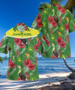 John Deere Parrot Hawaiian Shirt