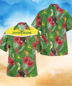 John Deere Parrot Hawaiian Shirt