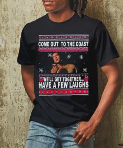 John McClane Come Out To The Coast Movie Quotes Ugly Christmas Shirt