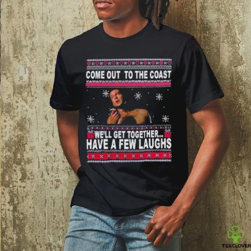 John McClane Come Out To The Coast Movie Quotes Ugly Christmas Shirt