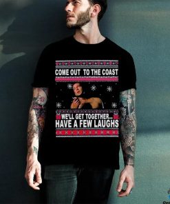 John McClane Come Out To The Coast Movie Quotes Ugly Christmas Shirt