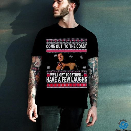 John McClane Come Out To The Coast Movie Quotes Ugly Christmas Shirt