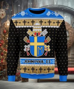 John Paul Ii Coat Of Arms Ugly Christmas Sweater