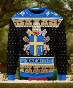 John Paul Ii Coat Of Arms Ugly Christmas Sweater