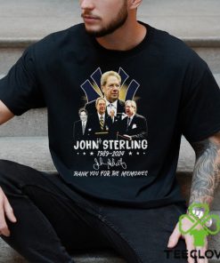 John Sterling 1989 2024 Thank You For The Memories T Shirt