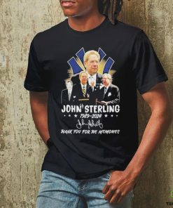 John Sterling 1989 2024 Thank You For The Memories signature T Shirt