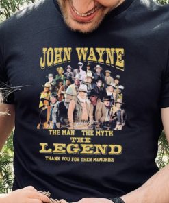 John Wayne The Man The Myth The Legend Thank You For The Memories Signatures Shirt