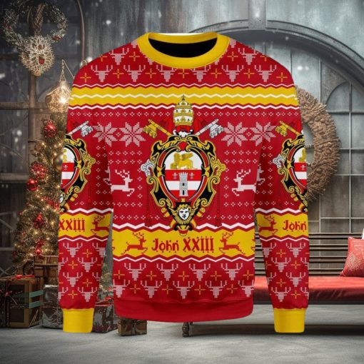 John Xxiii Coat Of Arms Ugly Christmas Sweater
