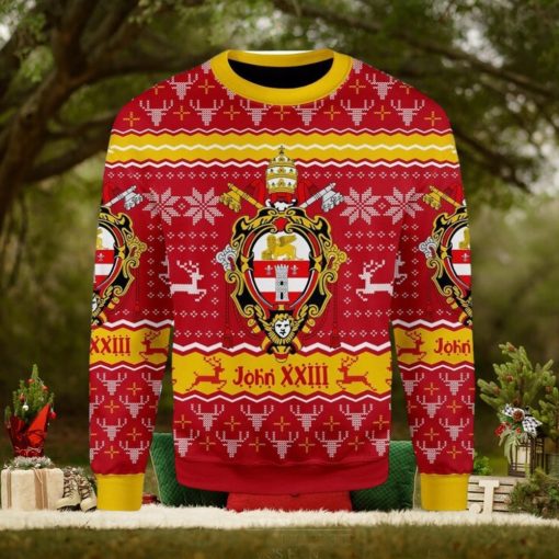 John Xxiii Coat Of Arms Ugly Christmas Sweater