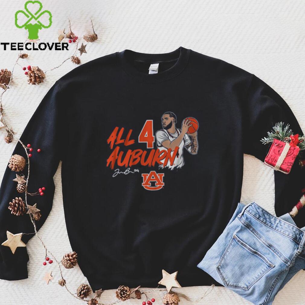 Johni Broome All 4 Auburn NIL Shirt Johni Broome All 4 Auburn NIL Shirt