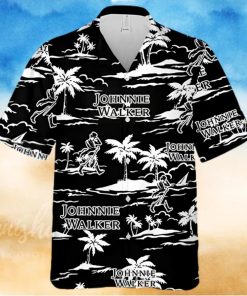 Johnnie Walker Island Palm Leaves Hawaiian Shirt