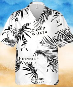 Johnnie Walker Palm Leaves Pattern Hawaiian Shirt